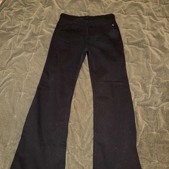 Rag & Bone Black Flare Denim - Picture 2 of 3